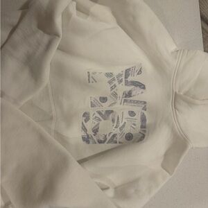 Alexander Wang White Sweatshirt with Money Graphic